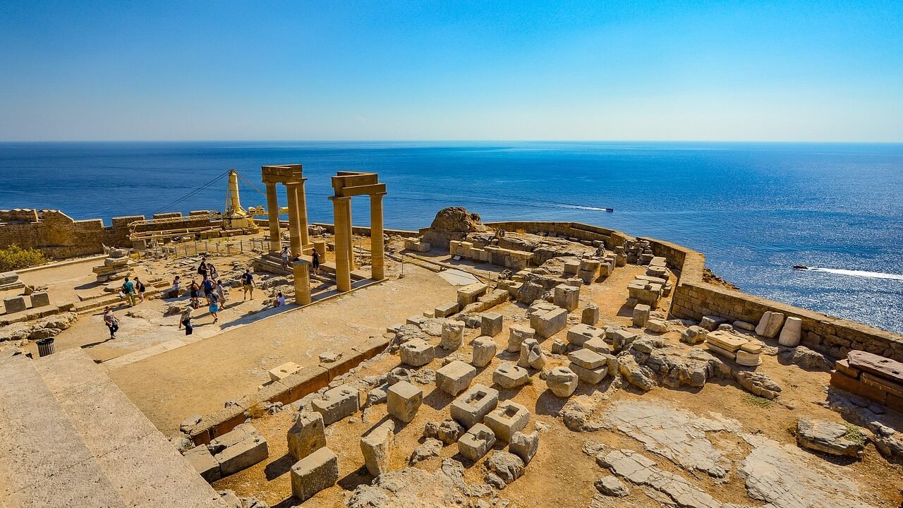 lindos, greek, temple