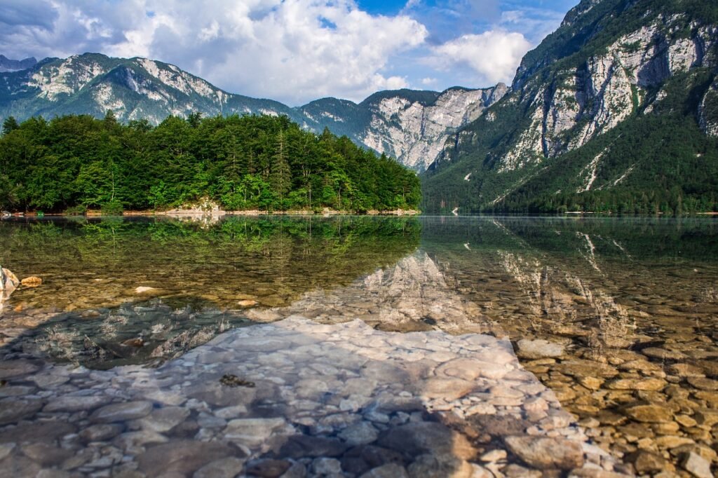 lake, bohinj, slovenia