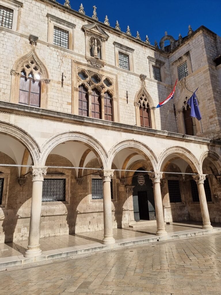 Palace Facade, Sponza Palace, Dubrovnik, Croatia