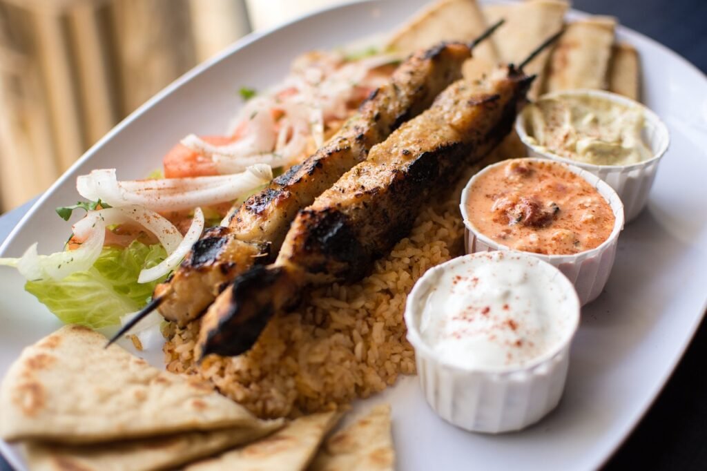 souvlaki, authentic greek, greek food