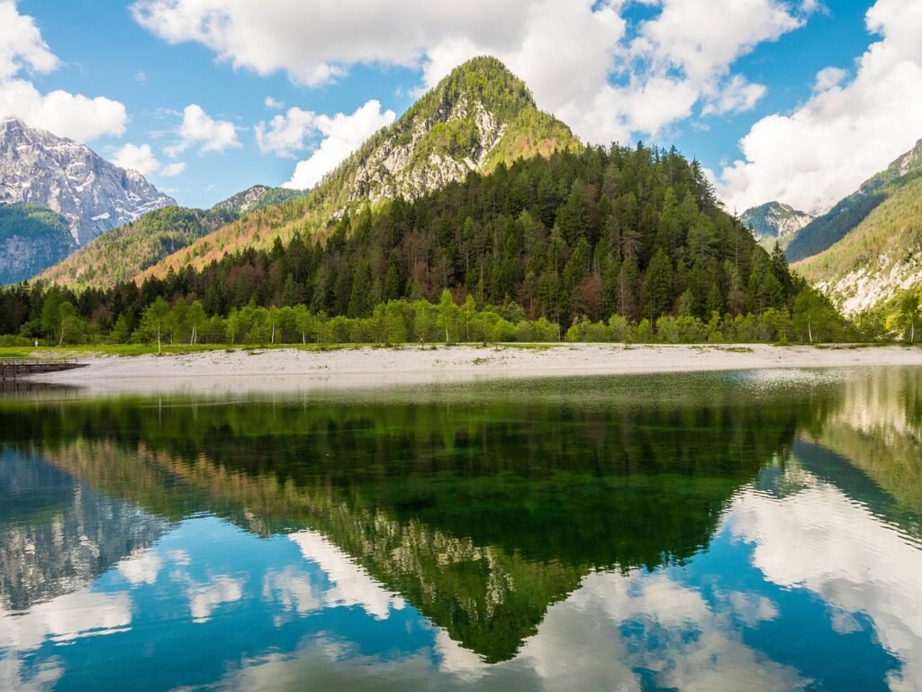 jasna lake, slovenia, reflection