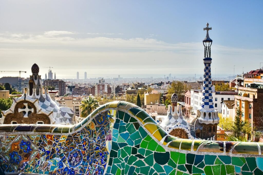 Photo of Park Guell in Barcelona, Spain