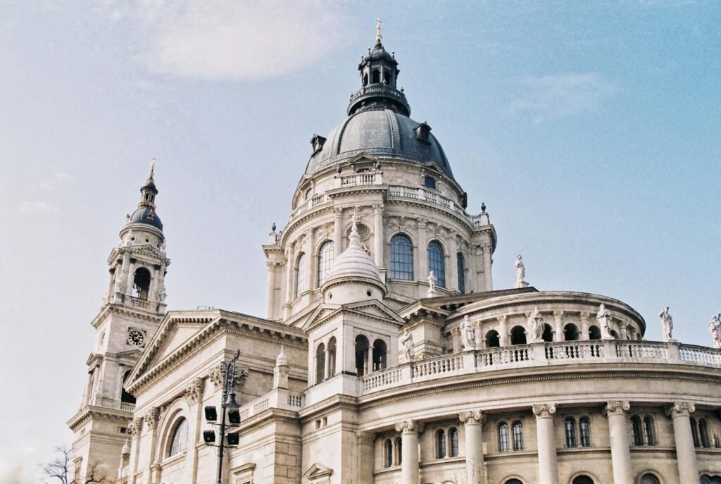 White and Blue Dome Cathedral Building