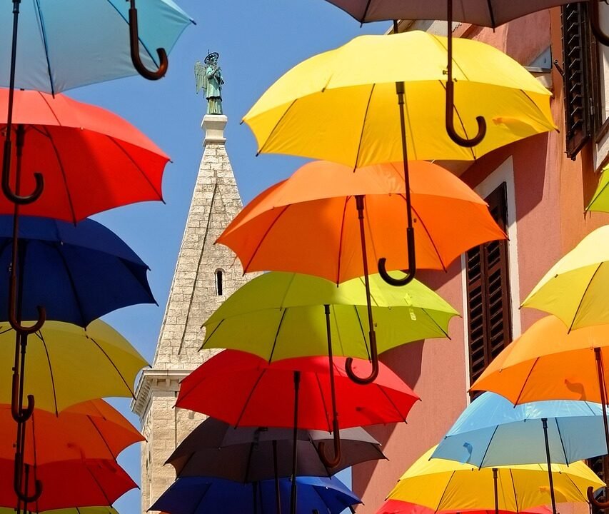 umbrellas, decoration, shade