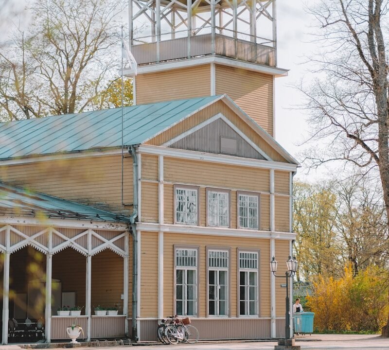 a building with a tower