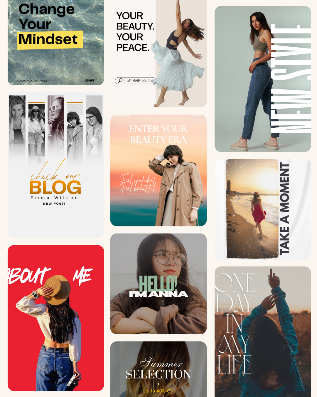 Beauty & Health Instagram Templates